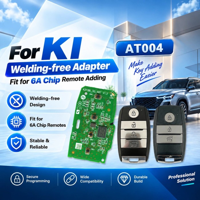 Atml Killer Device and 6 Models Welding Adapters For Hyundai KIA Seltos 6A Remote Unlock or Refresh (This product cannot be used for copying. It is only for rewriting ID numbers and unlocking.)