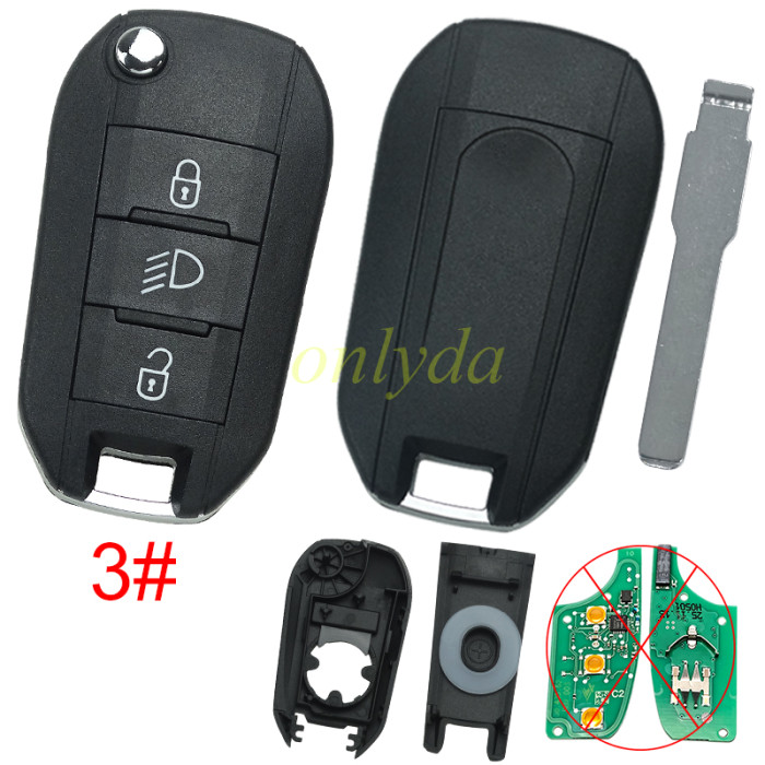 European Style for Peugeot remote key shell without badge