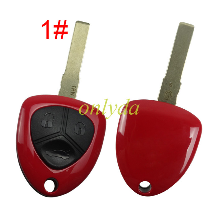 For Ferrari 3 button remote key shell  without badge , pls choose blade