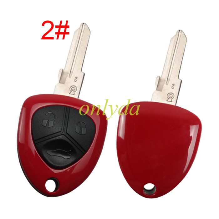 For Ferrari 3 button remote key shell  without badge , pls choose blade