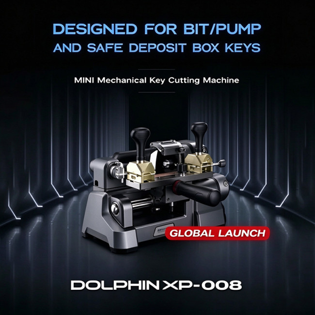 Xhorse Dolphin XP008 XP-008 Manual Key Cutting Machine for Special Keys with Built-in Battery