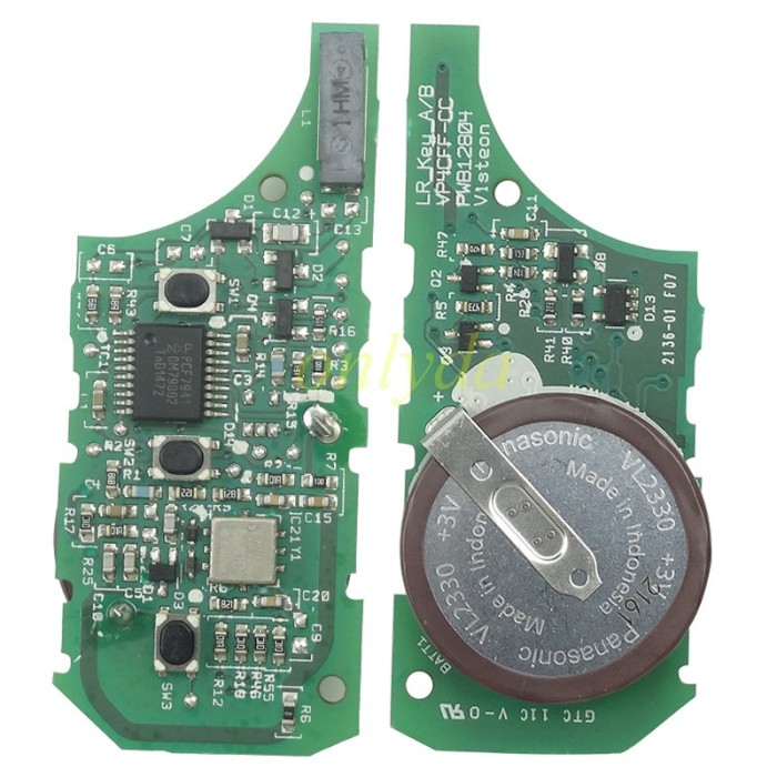 For Landrove 3 button remote key with 434mhz used for Discovery III with  with PCF7941 chip Original PCB with aftermarket shell