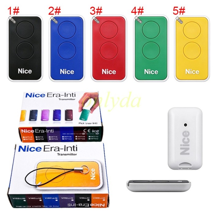 INTI Niti2 Nice Era Inti 433.92MHz Remote Control for Garage Doors and Rolling Shutters
