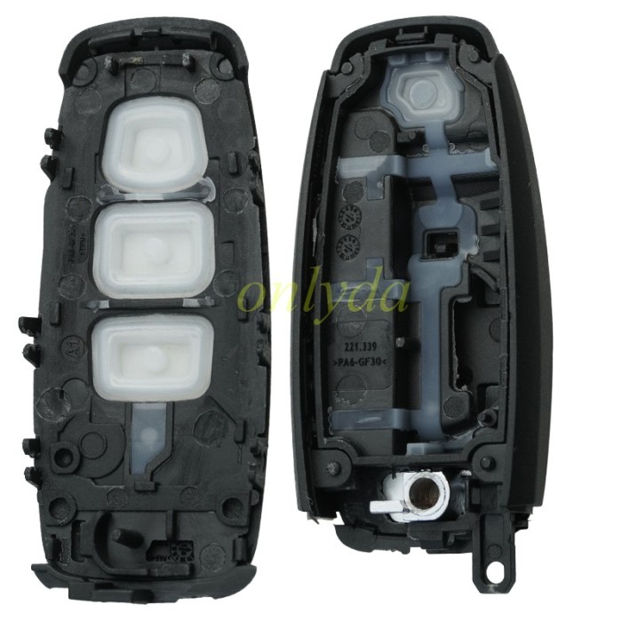 For Audi 5D  aftermarket key shell,  without badge