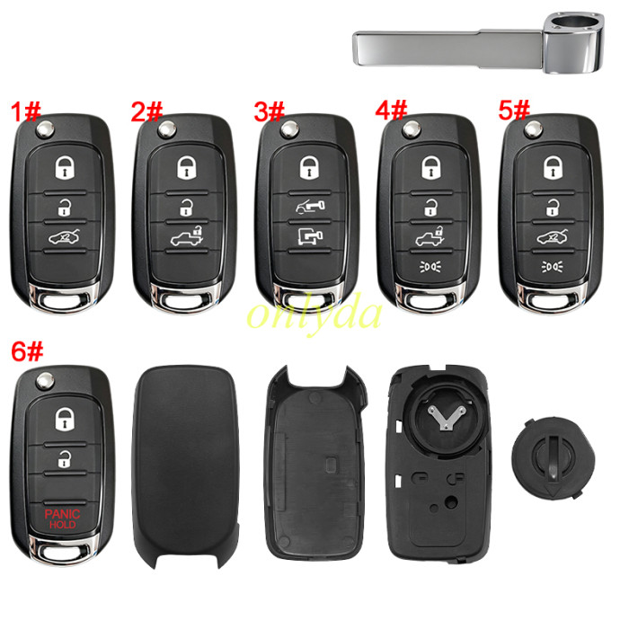 【new model for 2025+】For Fiat remote key shell without badge, pls choose model;newest model for Fiat Argo 1.0 ano 2025