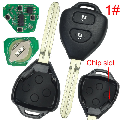 FOR Toyota Remote Key   for Hilux  and Yaris 433MHz,4D67 chip, Pls choose model