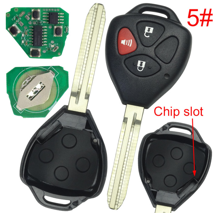 FOR Toyota Remote Key   for Hilux  and Yaris 433MHz,4D67 chip, Pls choose model