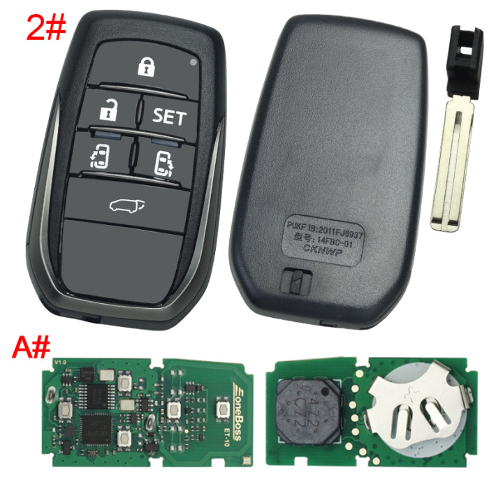 Eoneboss ET-10 universal key  for Toyota, Pls choose button