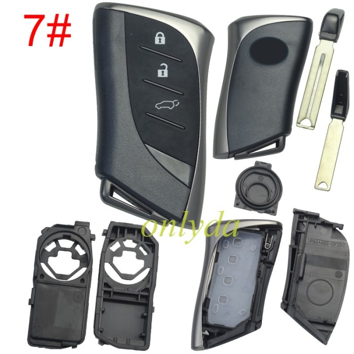Lexus 2024 & 2025 New Lexus Models remote key blank with blade with logo  , pls choose button