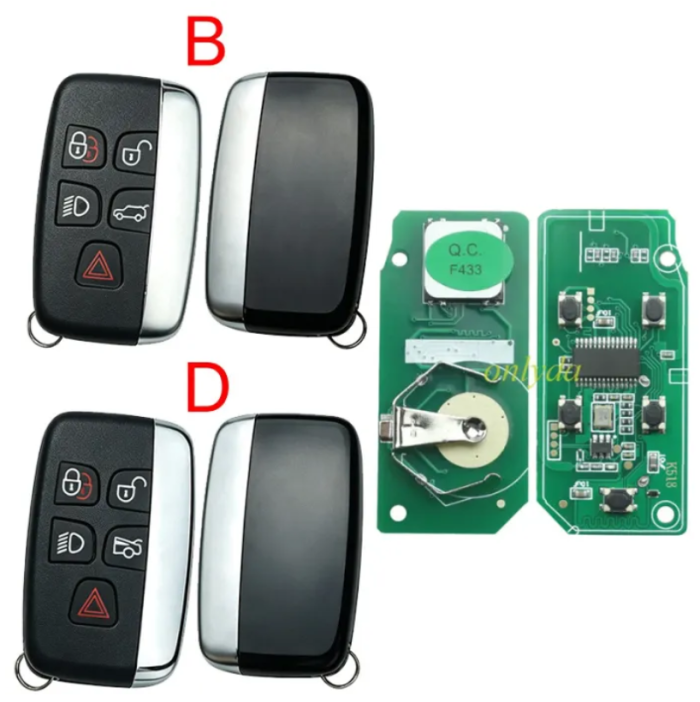 For Lonsdor Smart Key for 2015 to 2018 Jagur Land Rover 315MHZ/433MHZ works with K58ISE/K518S