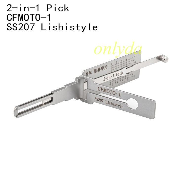 SS207 XFMOTO-1  2-in-1 lockpick and decoder