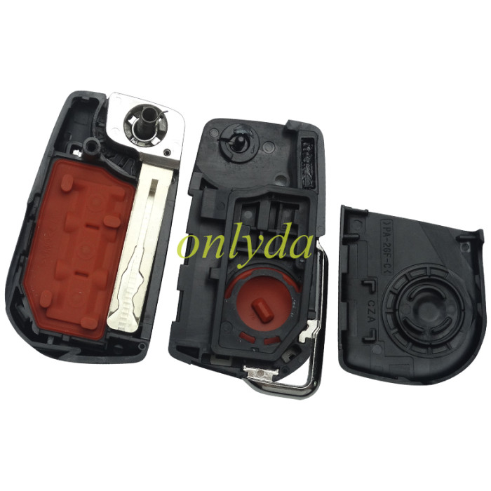 new OEM Toyota Corolla CAMRY 2 button Flip Remote Key 433.6- 434.3MHz FSK 2018+ part number：B2A2F2R with WS21 ID74 H 8A Chip DST AES Page:39   without blade