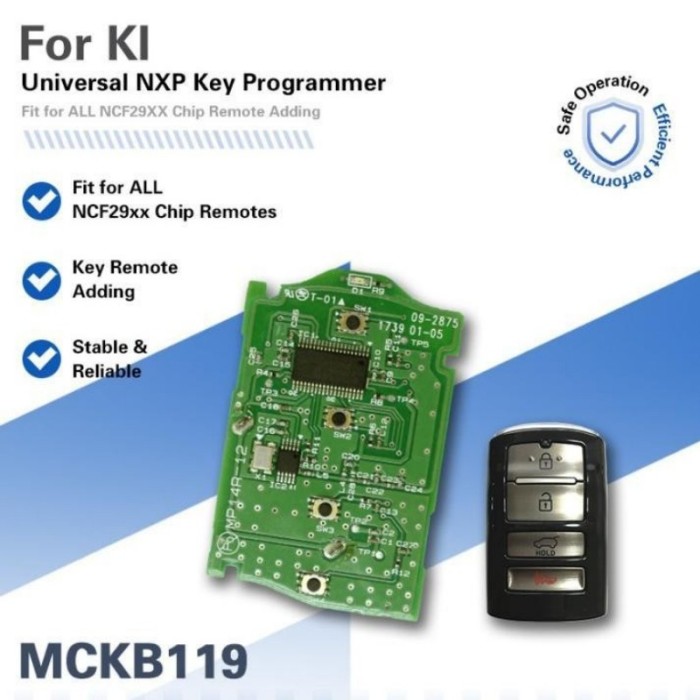 For Kia NXP Killer MCKB Solder Free Adapter   work with NXP Killer programmer, please choose the model