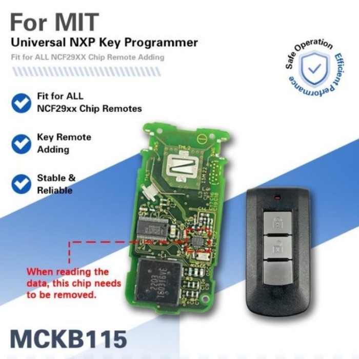 MCKB Hot Sell Adapter For Mitsubishi Model Work With NXP Killer Solder Free adapter easy to operate
