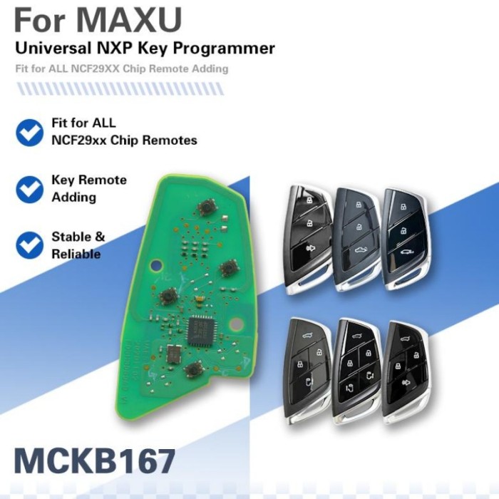 MCKB Hot Sell Adapter For MAXUS Model Work With NXP Killer Solder Free adapter easy to operate
