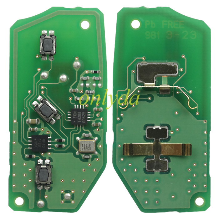 new OEM Toyota Corolla CAMRY 2 button Flip Remote Key 433.6- 434.3MHz FSK 2018+ part number：B2A2F2R with WS21 ID74 H 8A Chip DST AES Page:39   without blade