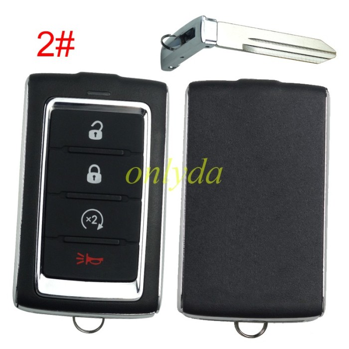 For Jeep remote key shell with bladeCY22 ,without badge, pls choose the button