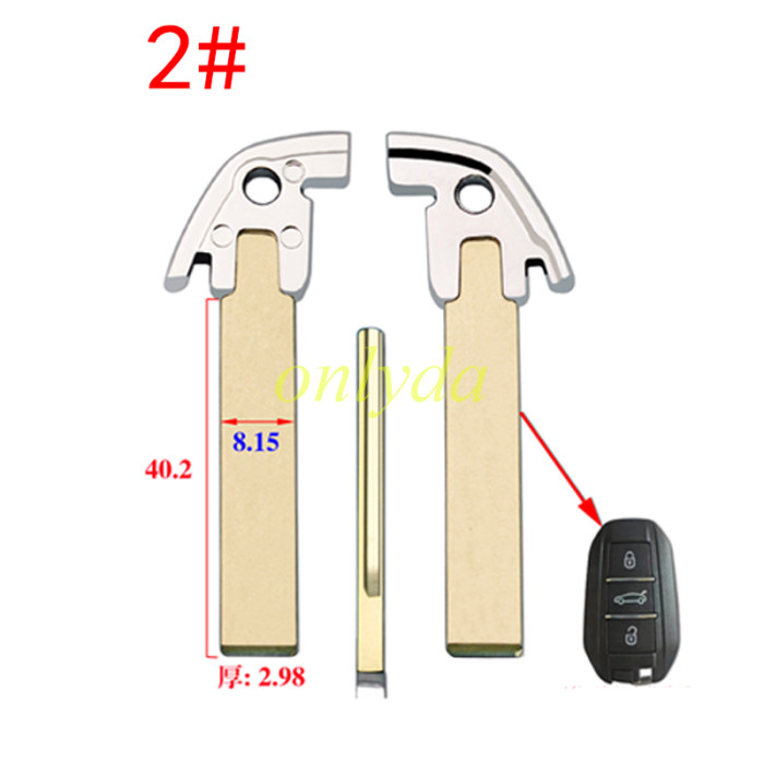 For Peugeot emergency blade, pls choose blade
