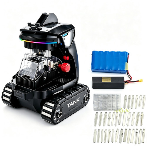 2M2 TANK 3 Pro TANK II Pro CNC Key Cutting Machine Add House Keys Mul-T-lock, Dimple, Multi-point Keys with Battery with  KD balde sets -35 kinds