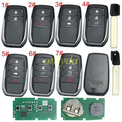 Xhorse XSTO01EN TOY.T for Toyota XM38 Smart Key with Key Shell Support 4D 8A 4A chip for Toyota Lexus pls choose key case style