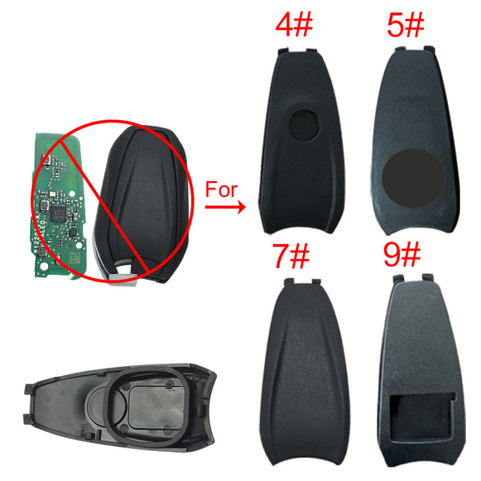 Separate rear cover for Peugeot-B27 shell for thin PCB,pls choose model