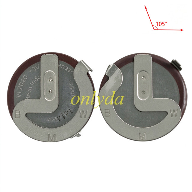 free shipping and no tax from HK warehouse 10pcs/lot for origina Panasonic brand rechargable battery VL2020 Model, 3V. 105°