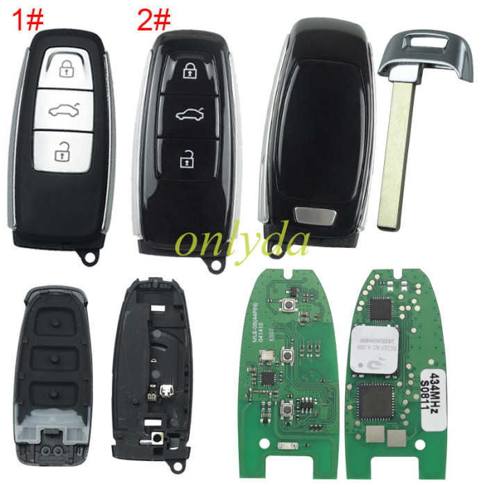 (OEM Solution) KEYDIY MLB08 MLB For Audi Style 3 Buttons Universal Smart Remote – 315mhz/434 Mhz Works with Keydiy KD-MP, VVDI MLB Tool etc, pls choose frequency and button