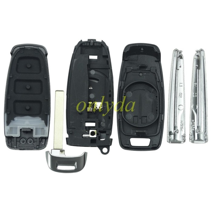 For  Audi 3 button remote key blank with badge ,it is Painted