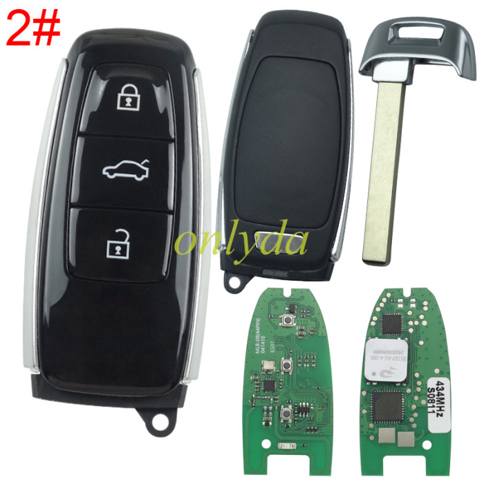 (OEM Solution) KEYDIY MLB08 MLB For Audi Style 3 Buttons Universal Smart Remote – 315mhz/434 Mhz Works with Keydiy KD-MP, VVDI MLB Tool etc, pls choose frequency and button