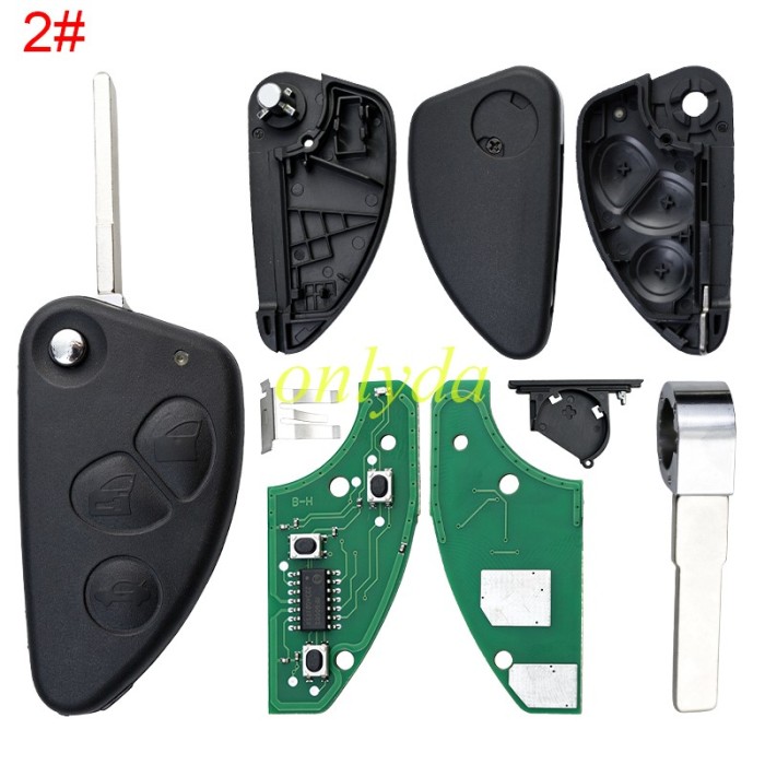 For ALFA Remote 2/3 Button,Chip ID48,   147156166GT, 434MHZ
