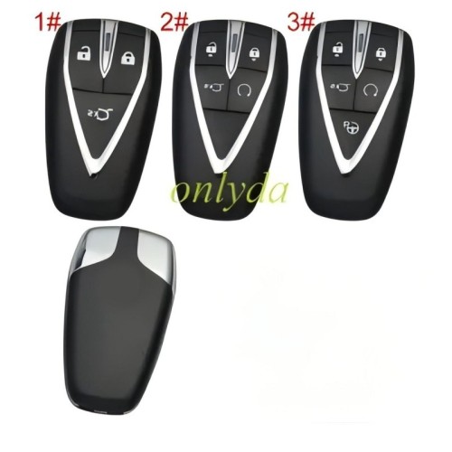 Changan EADO PLUS UNIK-K CS75 Smart Key,2021+ 4 Buttons 3608030-MK02-AA 433MHz-4AChip-FSK OEM remote key chip：HITAG 128-bits AESID4ANCF29A1M