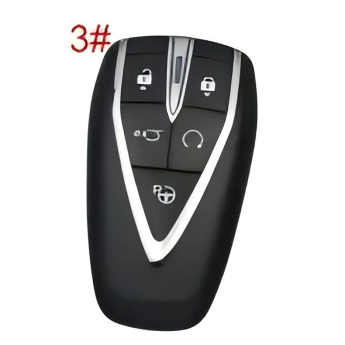 Changan EADO PLUS UNIK-K CS75 Smart Key,2021+ 4 Buttons 3608030-MK02-AA 433MHz-4AChip-FSK OEM remote key chip：HITAG 128-bits AESID4ANCF29A1M