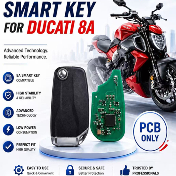KEYDIY DZ-DU8A smart key for Ducati 8A smart key, Compatible with Ducati 8A system
