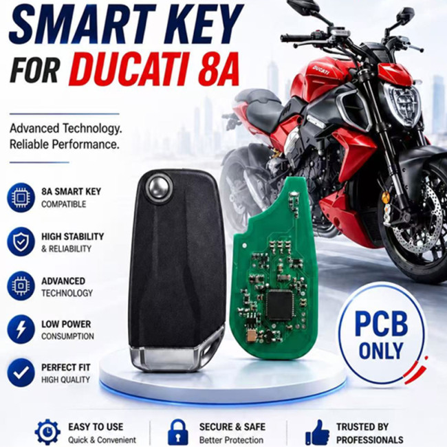 KEYDIY DZ-DU8A smart key for Ducati 8A smart key, Compatible with Ducati 8A system