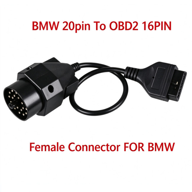For BMW 20pin to obdII 16pin