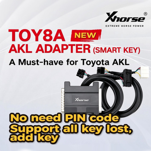 Xhorse Toyota 8A Smart Key Adapter for All Key Lost work with Key Tool Plus