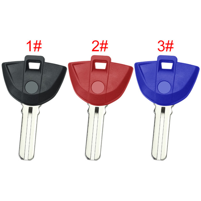 For BMW  Motrocycle key blank with badge，pls choose color