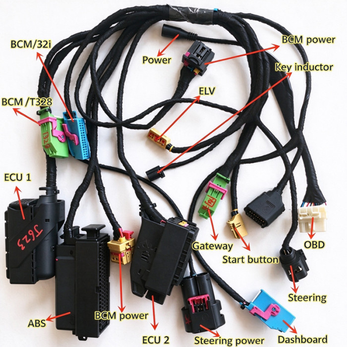For Audi C7 (4G, 2011–2018) A6 A7 A8 Test Platform Harness Immo5 Cable Kit