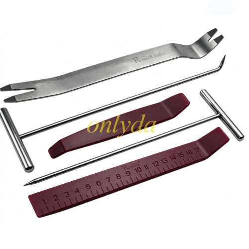 For car audio disassembly tool, navigation door panel disassembly, interior buckle pry plate disassembly tool
