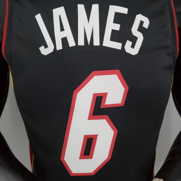 LeBron James Miami Heat Swingman Jersey Black