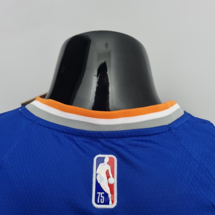 Jeremy Lin New York Knicks 75th Anniversary Swingman Jersey Blue