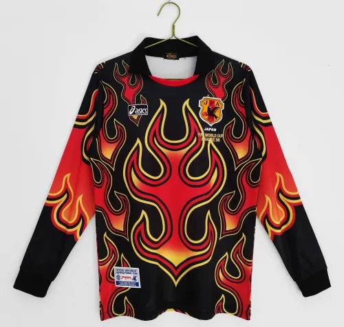 Japan Retro Home Goalkeeper Long Sleeve Jersey 1998