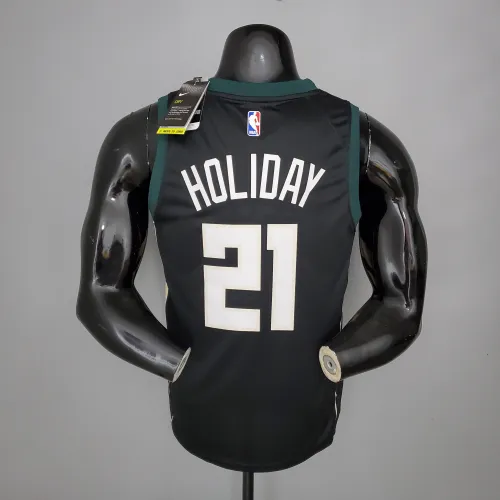 Jrue Holiday Milwaukee Bucks Swingman Jersey Black