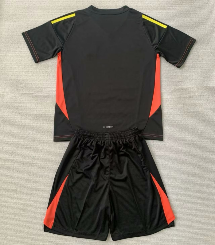 Mexico 2024 Copa America Black Goalkeeper Kids Suit