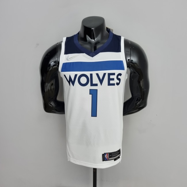 Anthony Edwards Minnesota Timberwolves 75th Anniversary Swingman Jersey White