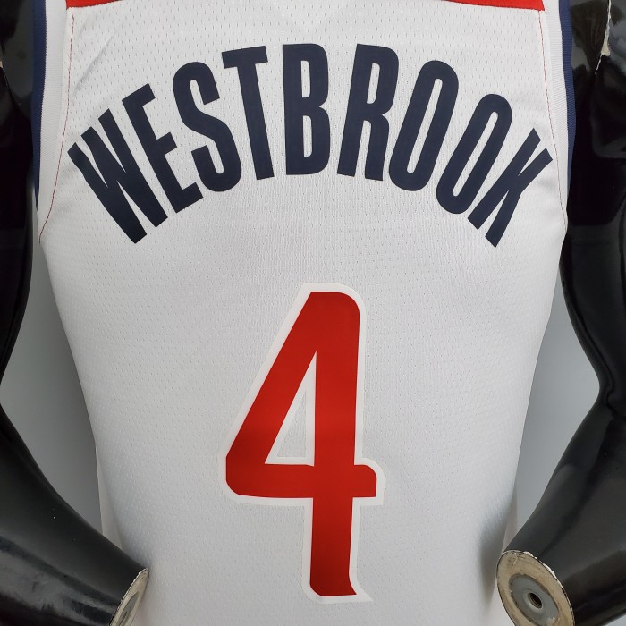 Russell Westbrook Washington Wizards 75th Anniversary Swingman Jersey White