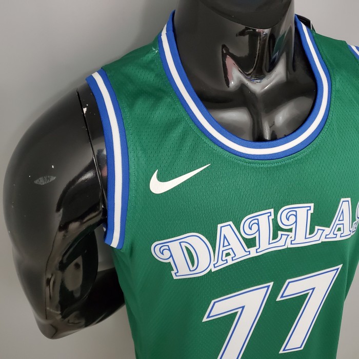 Luka Doncic Dallas Mavericks Theme Limited Edition Swingman Jersey Retro Green