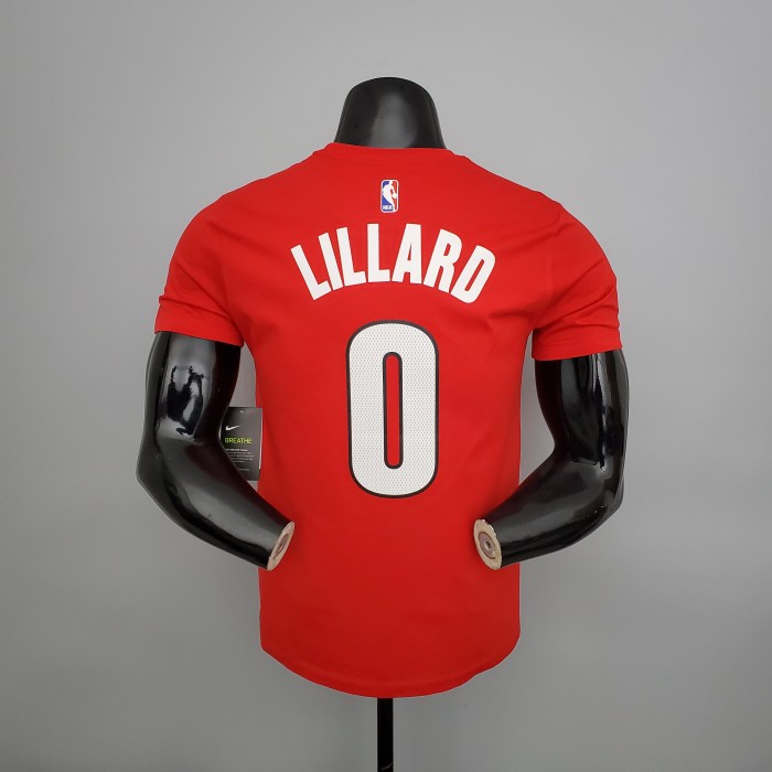 Damian Lillard Portland Trail Blazers Casual T-shirt Red