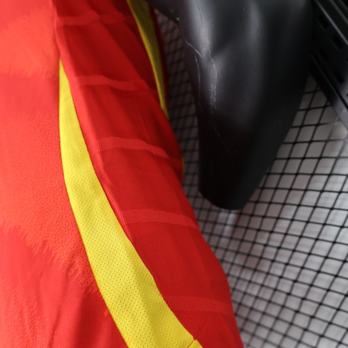 Spain Euro 2024 Home Player Version Man Jersey