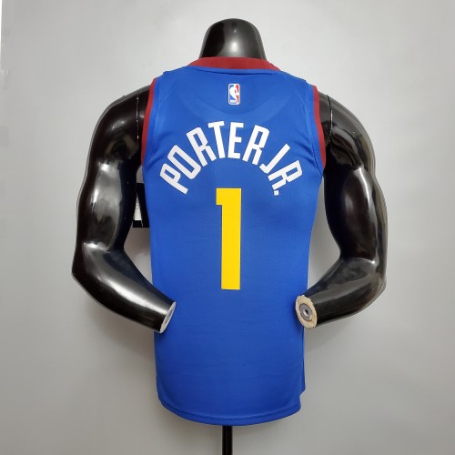 Michael Porter Jr. Denver Nuggets Theme Limited City Edition Blue Swingman Jersey